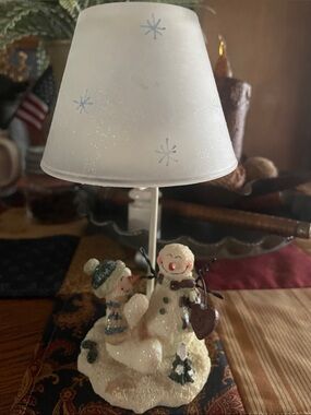 Crazy Mountain Snowman Tea Light Holder